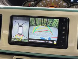 【パノラマモニター】専用のカメラにより、上から見下ろしたような視点で360度クルマの周囲を確認することができます☆死角部分も確認しやすく、狭い場所での切り返しや駐車もスムーズに行えます。