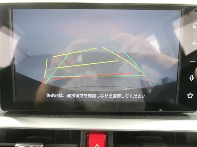 バックガイドカメラ付きで車庫入れもらくらくです。