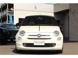 ツートンカラー：アイスホワイト×ブラック　ガラスルーフ　ストライプハーフレザーシート