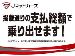 掲載通りの支払総額で乗り出せます。※オプション・陸送費用・県外管轄変更費用は別途必要になります。