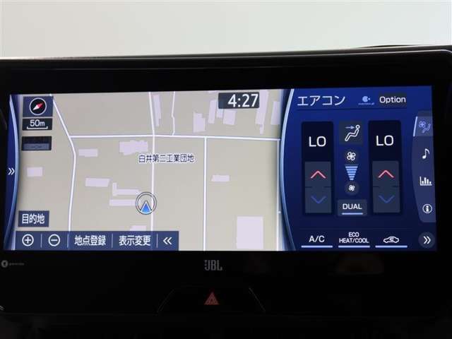 ナビゲーション付きで快適なドライブを。