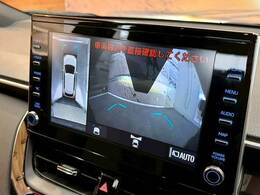 【パノラミックビューモニター】を装備しております。全周囲カメラで危険察知。狭い駐車場でも安心して駐車できますね。