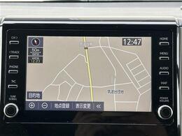 【純正ナビ】専用設計で車内の雰囲気にマッチ。ナビ利用時のマップ表示は見やすく、いつものドライブがグッと楽しくなります。
