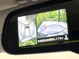 【アラウンドビューモニター】専用のカメラにより、上から見下ろしたような視点で360度クルマの周囲を確認することができます☆死角部分も確認しやすく、狭い場所での切り返しや駐車もスムーズに行えます。