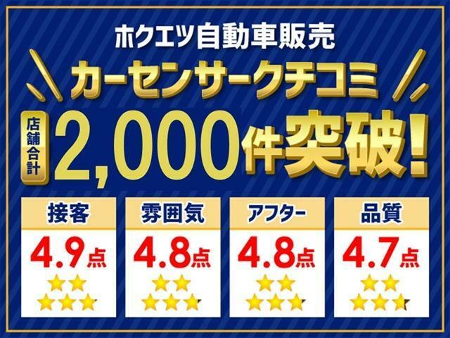 おかげさまで口コミ投稿グループで2000件突破！お客様大変ありがとうございます。