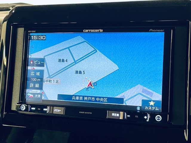 「フルセグナビ」　ナビ付きで知らない土地のドライブも安心！CD、DVD、TVも楽しめます♪