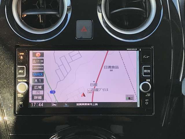 純正ナビゲーションです。初めて走る道でも安心して運転が出来ます。