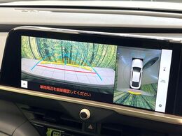 【パノラミックビューモニター】専用のカメラにより、上から見下ろしたような視点で360度クルマの周囲を確認することができます☆死角部分も確認しやすく、狭い場所での切り返しや駐車もスムーズに行えます。
