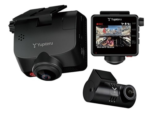 【Yupiteru最新型ドライブレコーダー取付】360度カメラ＆リアカメラで前方・後方・車内までカバーします※3年保証付