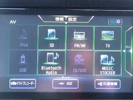 純正メモリーナビ付だから初めての場所へのお出かけも安心。地デジTVが見られDVDが再生出来ます。