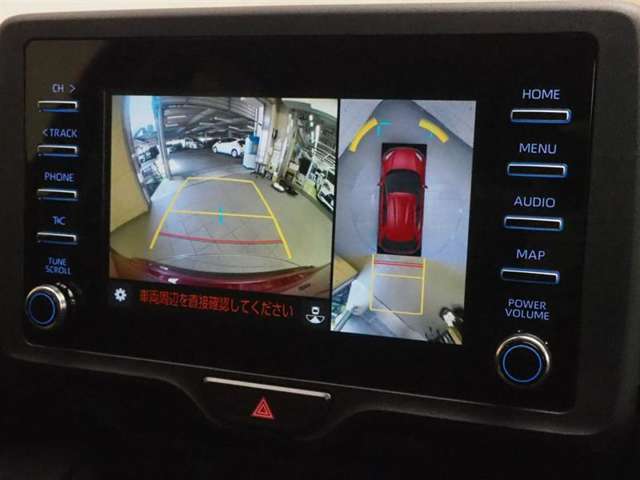 バックガイドモニターで、後方を確認しながら安心して駐車することができます。運転初心者も熟練者も必須の機能ですよ！
