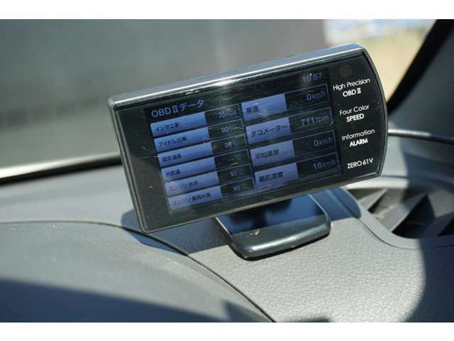OBDIIから車両情報をディスプレイに表示可能なGPSレーダーです！！