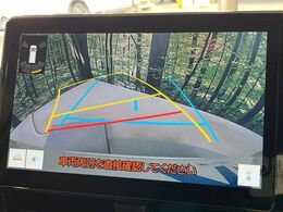 【バックカメラ】駐車時に後方がリアルタイム映像で確認できます。大型商業施設や立体駐車場での駐車時や、夜間のバック時に大活躍！運転スキルに関わらず、今や必須となった装備のひとつです！