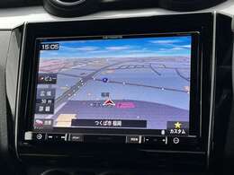 メモリーナビ付で、遠出のドライブの際も快適ですね！！