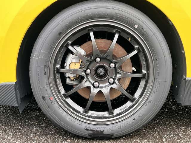 【RAYS製CE28 CRII 16×7.5J+42】【205/50R16(A052)】【ZONE製パッド】【ENDLESS製 RF650ブレーキオイル】