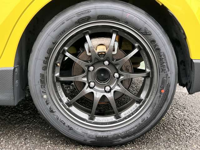 【RAYS製CE28 CRII16×7.5J+42】【205/50R16(A052)】【ZONE製パッド】【ENDLESS製 RF650ブレーキオイル】
