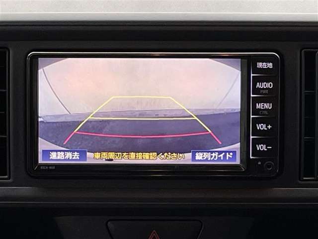 狭い駐車場や立体駐車場などもリアルに映るバックガイドモニター付でラクラク駐車♪