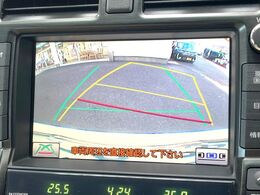 【バックカメラ】駐車時に後方がリアルタイム映像で確認できます。大型商業施設や立体駐車場での駐車時や、夜間のバック時に大活躍！運転スキルに関わらず、今や必須となった装備のひとつです！