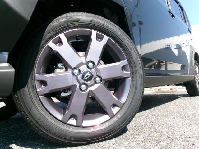 【新車外し】タフト　ダーククロムベンチャー　アルミホイールセット　4本 2024年製 新車外し品】ダイハツ タフト G ダーククロム