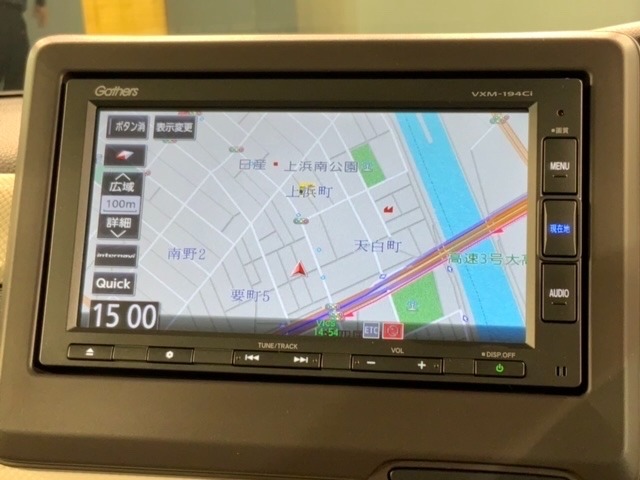 ギャザズナビ搭載です。知らない道も安心ですね！