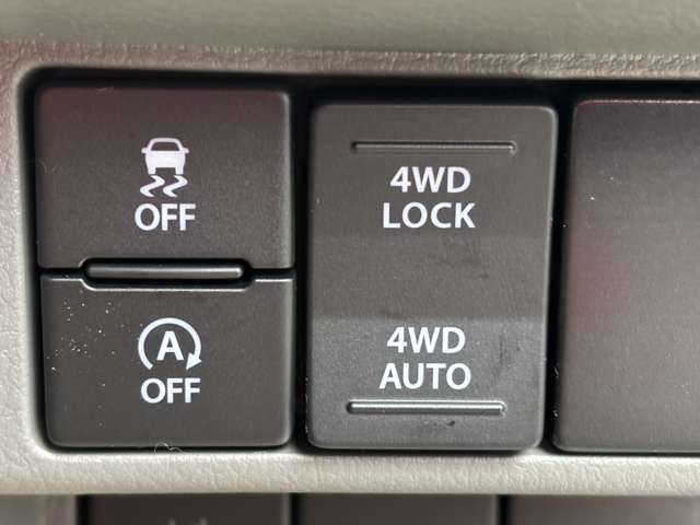 パートタイム4WDで必要に応じて駆動変更が可能！