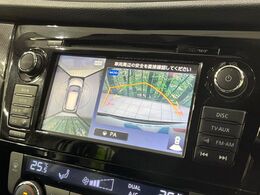 【アラウンドビューモニター】専用のカメラにより、上から見下ろしたような視点で360度クルマの周囲を確認することができます☆死角部分も確認しやすく、狭い場所での切り返しや駐車もスムーズに行えます。