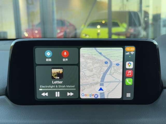 AppleCarPlay・AndroidAuto対応しております！ナビ画面からスマホを操作する感覚でお使いいただけます♪