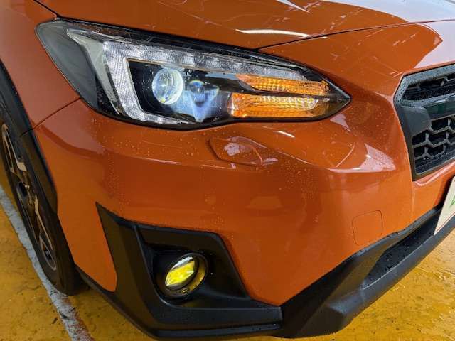 LEDヘッドライトが付いて夜間走行も見やすく安全ですね！