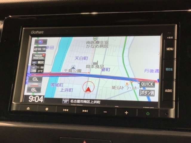 ギャザズナビ搭載です。知らない道も安心ですね！