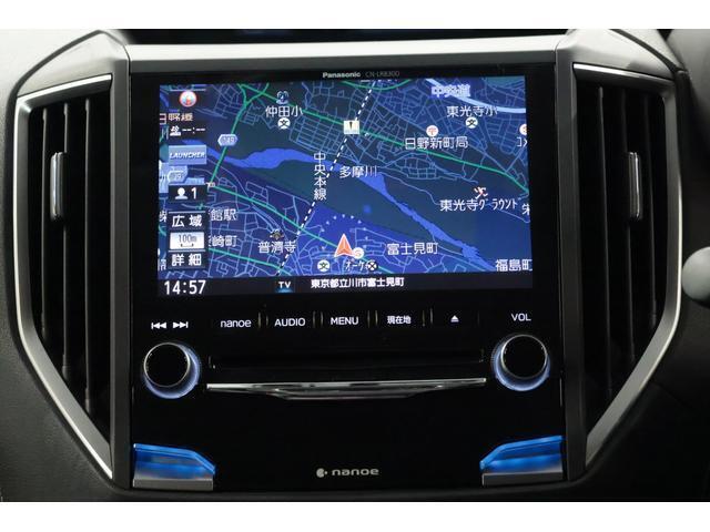 ナビはパナソニック製の8インチです。Bluetooth接続可能ですのでお好きな音楽が楽しめます。