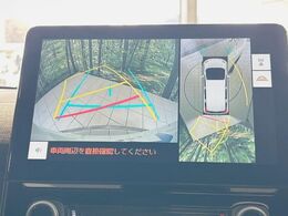 【パノラミックビューモニター】専用のカメラにより、上から見下ろしたような視点で360度クルマの周囲を確認することができます☆死角部分も確認しやすく、狭い場所での切り返しや駐車もスムーズに行えます。