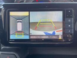 【パノラマモニター】専用のカメラにより、上から見下ろしたような視点で360度クルマの周囲を確認することができます☆死角部分も確認しやすく、狭い場所での切り返しや駐車もスムーズに行えます。