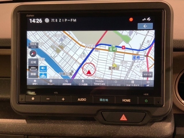 ギャザズナビ搭載です。知らない道も安心ですね！