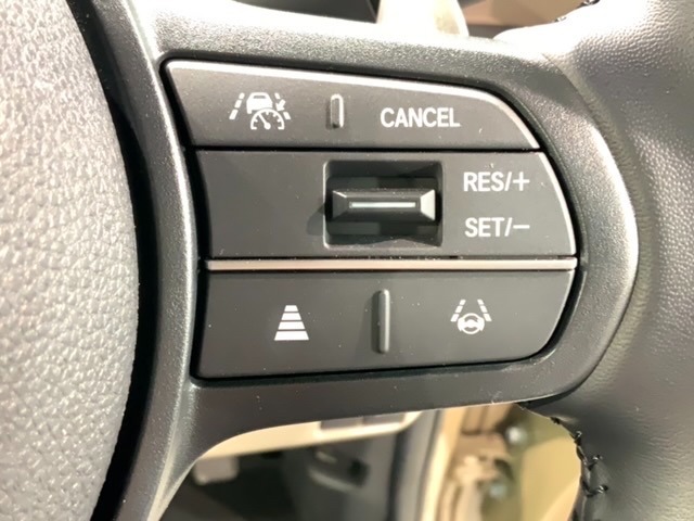 クルーズコントロールを装備しています。高速道路などで一定の速度で走ってくれるので運転が楽ですよ！速度を設定できますので、スピードの出しすぎにも注意できます。