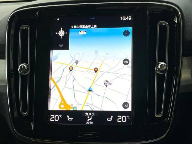 【9インチタッチスクリーン純正HDDナビ】「Apple　Car　Play」「Android　Auto」対応のボルボ先進ナビゲーション「SENSUS」。最新地図データへ無料更新してお渡しします。