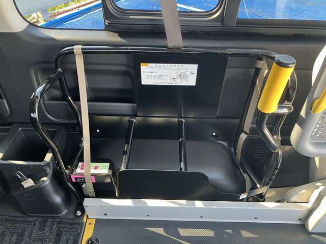車いす収納スペースです。