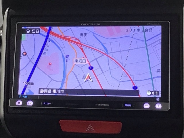 社外ナビ搭載です。知らない道も安心ですね！