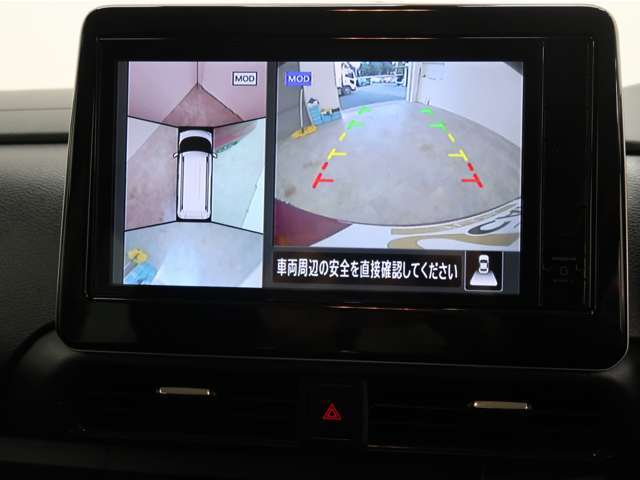 マルチアラウンドモニター（全方位カメラ）　ガイドライン表示有り