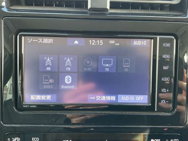 純正ナビはオーディオも充実です。