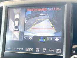 【パノラミックビューモニター】専用のカメラにより、上から見下ろしたような視点で360度クルマの周囲を確認することができます☆死角部分も確認しやすく、狭い場所での切り返しや駐車もスムーズに行えます。