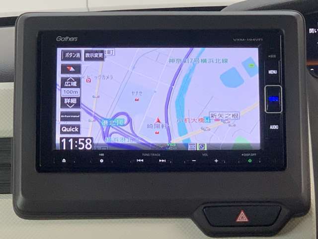ホンダ純正ナビ付き！独自のインターナビ搭載により、リアルタイムの交通渋滞情報だけでなく、お出掛け先の天気や様々な情報も取得できドライブをよりお愉しみ頂けます！♪