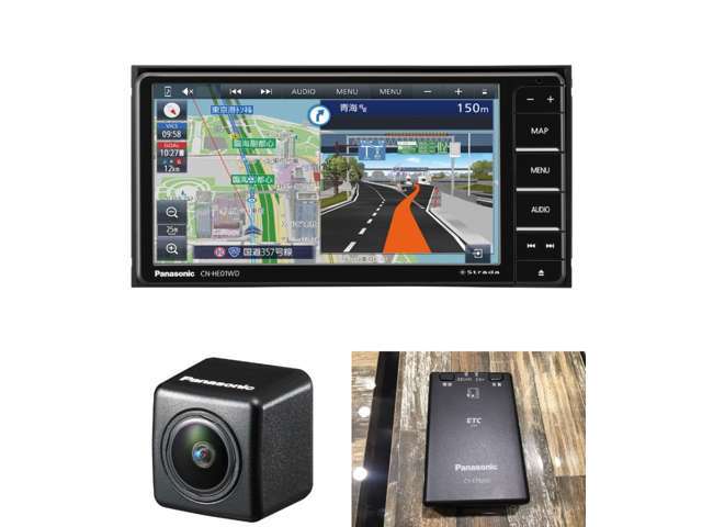 ナビおまかせパッケージ　パナソニック7型ナビ　パナソニックバックカメラ　パナソニックETCのセット！！　バックカメラの取付は専用キットですっきり！