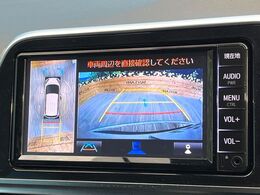 【パノラミックビューモニター】専用のカメラにより、上から見下ろしたような視点で360度クルマの周囲を確認することができます☆死角部分も確認しやすく、狭い場所での切り返しや駐車もスムーズに行えます。