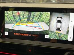 【パノラミックビューモニター】専用のカメラにより、上から見下ろしたような視点で360度クルマの周囲を確認することができます☆死角部分も確認しやすく、狭い場所での切り返しや駐車もスムーズに行えます。