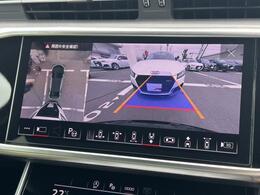 ●サラウンドビューカメラ『車両の4つのカメラから得た映像を合成し、上空から眺めているような映像をモニターに映し出します。車両周辺の歩行者や障害物などの発見に役立ちます。』