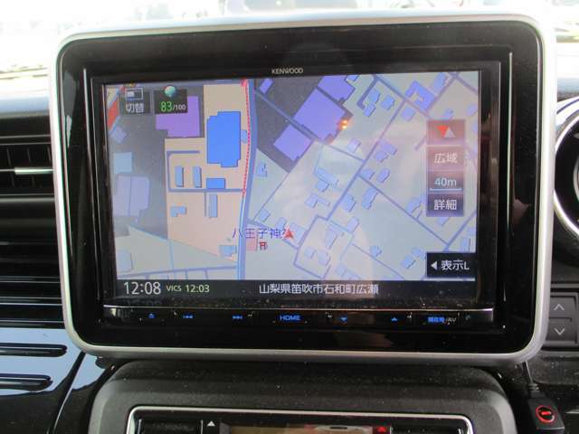 KENWOODカーナビゲーションついてます！