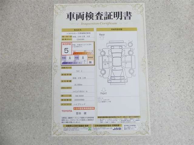 いくつもの安心をプラスして納車しています