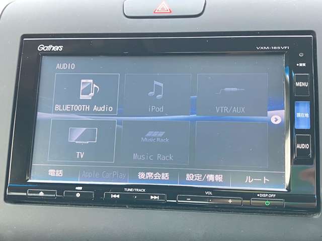 オーディオソース画面です！Bluetooth接続も可能です！！