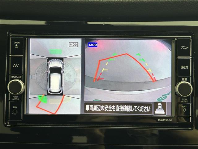 【　全方位カメラ　】上から見下ろしたように駐車が可能です。安心して縦列駐車も可能です♪