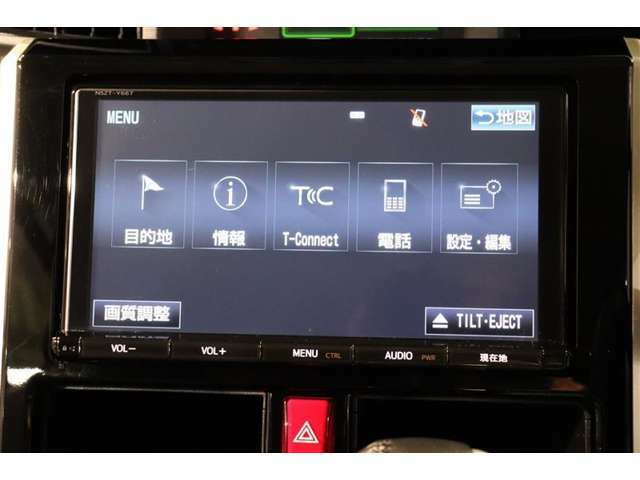 フルセグ T-Connect ナビ付き！目的地までの案内、CD・DVD再生等色々な機能付き！さらにトヨタのつながるサービス T-Connect ご利用でオペレーターサービス等が使用出来ます。